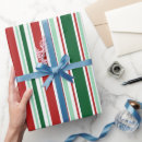 Search for red green striped christmas wrap wrapping paper Geometric