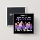 Search for international womens day buttons 8 march