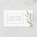 Search for green business cards Beauty