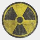 Search for nuclear radiation symbol stickers hazard