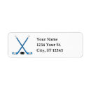 Search for hockey return address labels Blue