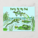 Search for leap birthday invitations Frog