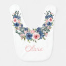 Search for baptism baby bibs Pink flowers