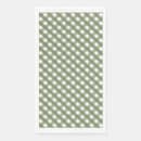 Search for green and white checkered napkins Pattern