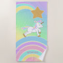 Search for unicorn towels Rainbow