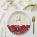 Search for 40th anniversary plates Floral