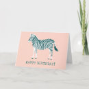 Search for zebra birthday cards Animals