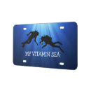 Search for scuba diving license plates Underwater