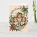 Search for victorian angels christmas cards Holly