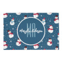 Search for snowman placemats December