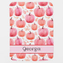 Search for pink pumpkin blankets Halloween pattern