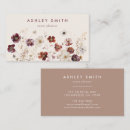 Search for fall business cards Floral