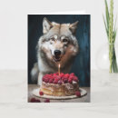 Search for wolf birthday cards Party