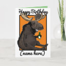 Search for moose birthday cards Cartoon