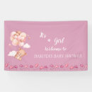 Search for teddy bear baby shower banners Pink gold