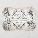 Search for alice in wonderland wedding invitations Mad hatter