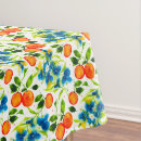 Search for orange and blue tablecloths Flowers
