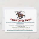 Search for horse racing invitations Cream white