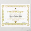 Search for certificates of recognition Appreciation
