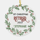 Search for co worker ornaments Retirement