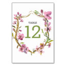 Search for cherry blossom wedding table cards Watercolor