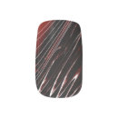 Search for lines white black nail art Red