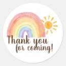 Search for rainbow thank you stickers Sunshine