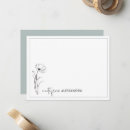 Search for blank floral note cards Feminine