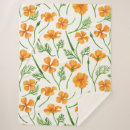 Search for poppy flower blankets Floral
