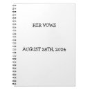Search for wedding vow notebooks Bride