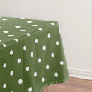 Search for green polka dot tablecloths White