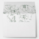 Search for sage green wedding envelopes Wildflowers