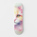 Search for cat skateboards Watercolor