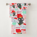 Search for cat christmas bath towels Cute