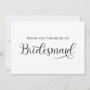 Search for bridesmaid thank you cards Calligraphy