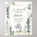 Search for baby shower block sign posters Decorate a block