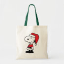 Search for snoopy tote bags Santa claus