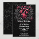 Search for gothic red and black wedding invitations Elegant