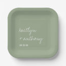 Search for sage wedding plates Simple