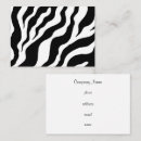 Search for zebra print business cards Vintage