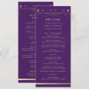 Search for purple and gold wedding programs Modern