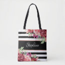 Search for black and white striped bags Floral