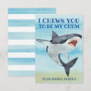 Search for shark valentines day cards Ocean