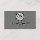 Search for mobile barber business cards Black