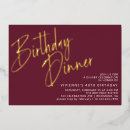 Search for red and gold invitations Dinner