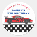 Search for cars birthday stickers Thank you