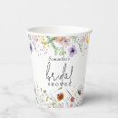 Search for bridal shower paper cups Spring summer floral