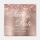 Search for rose gold save the date magnets Calligraphy
