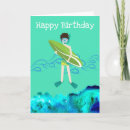 Search for swimmers birthday cards Blue