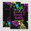 Search for neon paint splatter invitations Abstract